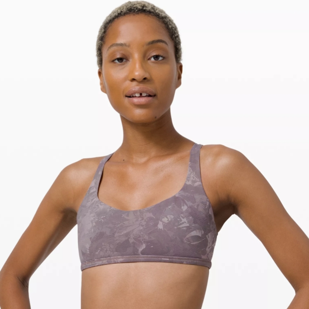 Lululemon FREE TO BE BRA WILD A/B CUP Rejuvenate Dark Chrome Multi